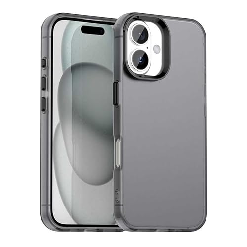 Schutzhülle für iPhone 16 Plus, durchscheinend, schmale Passform, leicht, harter PC + TPU-Rahmen, verstärkte Ecken, stoßfeste Handyhülle, Schwarz Schutzhülle für iPhone 16 Plus, durchscheinend, schmale Passform, leicht, harter PC + TPU-Rahmen, verstärkte Ecken, stoßfeste Handyhülle, Schwarz von Xliamcp