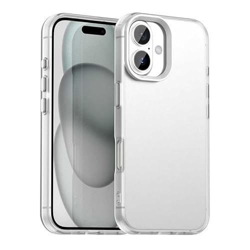 Schutzhülle für iPhone 16 Plus, durchscheinend, schmale Passform, leicht, harter PC + TPU-Rahmen, verstärkte Ecken, stoßfeste Handyhülle, Weiß Schutzhülle für iPhone 16 Plus, durchscheinend, schmale Passform, leicht, harter PC + TPU-Rahmen, verstärkte Ecken, stoßfeste Handyhülle, Weiß von Xliamcp