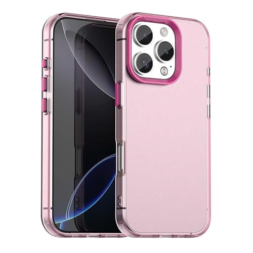 Schutzhülle für iPhone 16 Pro Max, durchscheinend, schmale Passform, leicht, harter PC + TPU-Rahmen, verstärkte Ecken, stoßfeste Handyhülle, Rot Schutzhülle für iPhone 16 Pro Max, durchscheinend, schmale Passform, leicht, harter PC + TPU-Rahmen, verstärkte Ecken, stoßfeste Handyhülle, Rot von Xliamcp