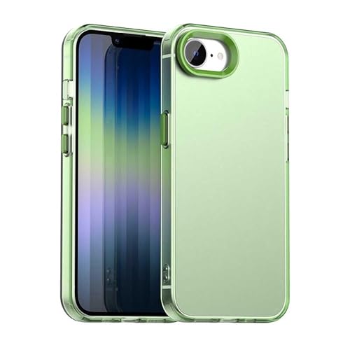 Schutzhülle für iPhone 16E, durchscheinend, schmale Passform, leicht, harter PC + TPU-Rahmen, verstärkte Ecken, stoßfeste Handyhülle, Grün Schutzhülle für iPhone 16E, durchscheinend, schmale Passform, leicht, harter PC + TPU-Rahmen, verstärkte Ecken, stoßfeste Handyhülle, Grün von Xliamcp