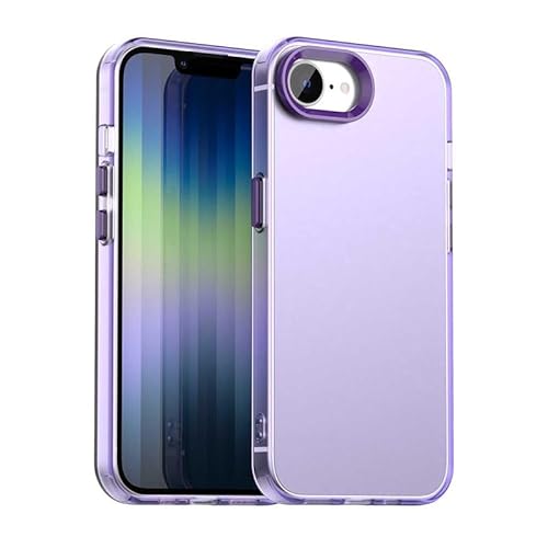 Schutzhülle für iPhone 16E, durchscheinend, schmale Passform, leicht, harter PC + TPU-Rahmen, verstärkte Ecken, stoßfeste Handyhülle, Lila Schutzhülle für iPhone 16E, durchscheinend, schmale Passform, leicht, harter PC + TPU-Rahmen, verstärkte Ecken, stoßfeste Handyhülle, Lila von Xliamcp