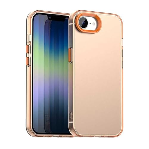 Schutzhülle für iPhone 16E, durchscheinend, schmale Passform, leicht, harter PC + TPU-Rahmen, verstärkte Ecken, stoßfeste Handyhülle, Orange Schutzhülle für iPhone 16E, durchscheinend, schmale Passform, leicht, harter PC + TPU-Rahmen, verstärkte Ecken, stoßfeste Handyhülle, Orange von Xliamcp