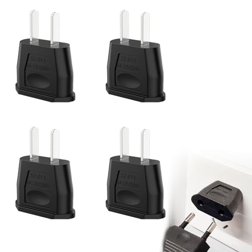 Xmart 4 Stück US Adapter Schwarz EU Reiseadapter Wiederverwendbar Adapter Japan Adapter Usa Deutschland Stecker Geeignet für FrankreichItalienKolumbienJapanMexiko Xmart 4 Stück US Adapter Schwarz EU Reiseadapter Wiederverwendbar Adapter Japan Adapter Usa Deutschland Stecker Geeignet für FrankreichItalienKolumbienJapanMexiko von Xmart