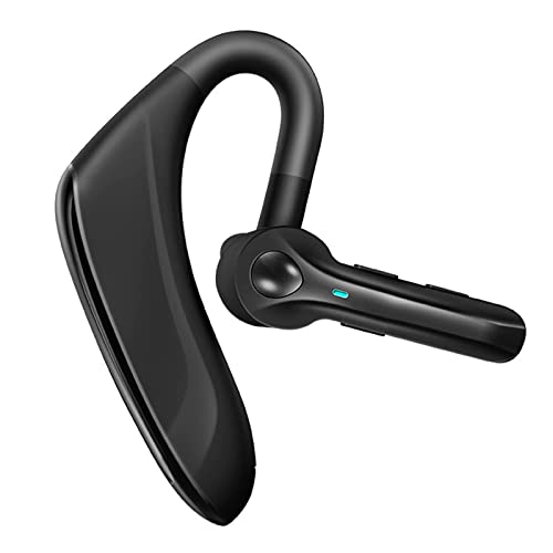 Bluetooth Headset Handy mit Mikrofon kabellos Freisprechanlage Bluetooth Ohr ENC wasserdicht in ear einseitige Ohrhörer mit Ohrbügel Headset Telefon für Business Büro Fahren für iPhone Android schwarz von Xmenha
