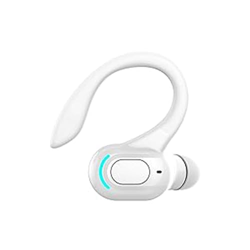 Bluetooth Headset mit Mikrofon Handy Telefon Wireless Freisprech In Ear Einzeln Kopfhörer Bluetooth Kabellos Earbud mit Ohrbürgel Schnurlos Ohrhörer Freisprecheinrichtung Ohr für Business Büro Fahren von Xmenha