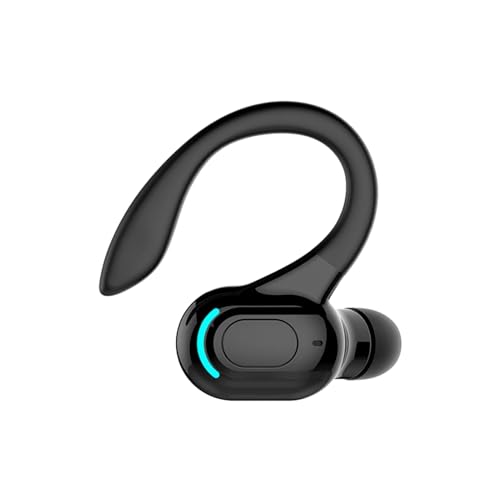 Bluetooth Headset mit Mikrofon Handy Telefon Wireless Freisprech In Ear Einzeln Kopfhörer Bluetooth Kabellos Earbud mit Ohrbürgel Schnurlos Ohrhörer Freisprecheinrichtung Ohr für Business Büro Fahren von Xmenha