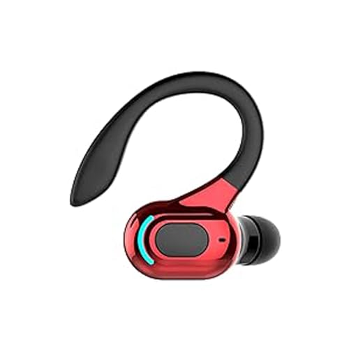 Bluetooth Headset mit Mikrofon Handy Telefon Wireless Freisprech In Ear Einzeln Kopfhörer Bluetooth Kabellos Earbud mit Ohrbürgel Schnurlos Ohrhörer Freisprecheinrichtung Ohr für Business Büro Fahren von Xmenha