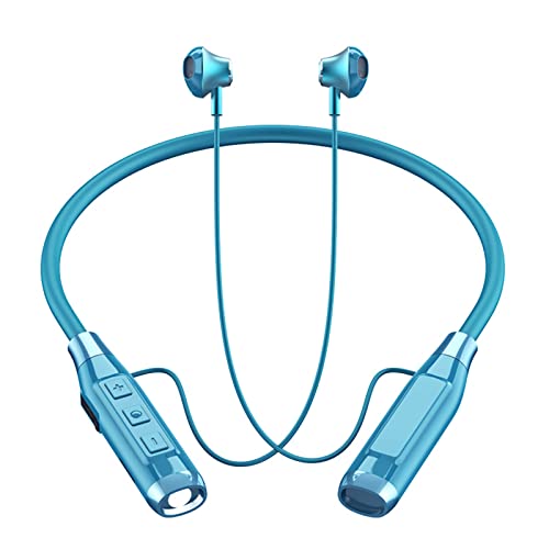 Bluetooth Kopfhörer Sport in Ear Nackenbügel Kopfhörer Kabellos mit Mikrofon Wasserdicht 78 Stunden Spielzeit Noise Canceling Headphones Magnetisch für Laufen Joggen Radfahren Android iOS Nacken-Kabel von Xmenha