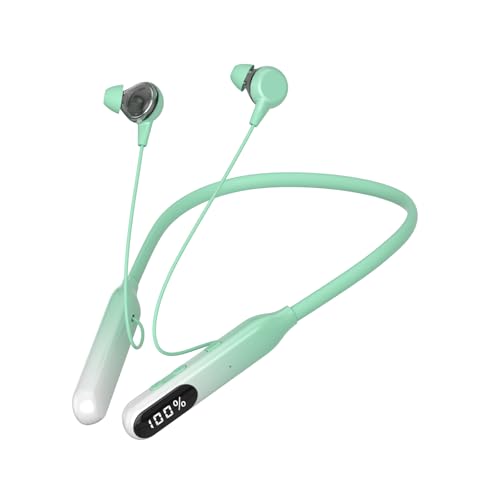 Bluetooth Kopfhörer in Ear Kabellos Nackenbügel-Ohrhörer Sportkopfhörer mit Mikrofon Magnetisch Wireless Earbuds Headphones Headsets drahtlos Kopfhoerer mit Kabel Neckband für Laufen Sport Joggen von Xmenha
