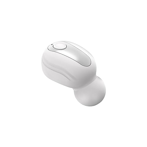 Bluetooth Mini Kopfhörer Kabellos Unsichtbare Noise-Cancelling-Kopfhörer in Ear Ohrhörer mit Mikrofon Spionage Kopfhörer Kleine Ohren Wireless Earbuds Touch Control für Android iOS Sport Schlafen von Xmenha