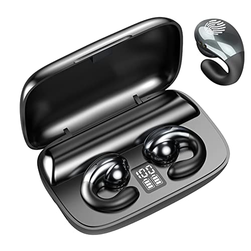 Clip-On-Ohrhörer mit offenem Ohr, kabellos, Knochenleitung, Bluetooth-Kopfhörer, Knochenleitung, Ohrhörer von Xmenha