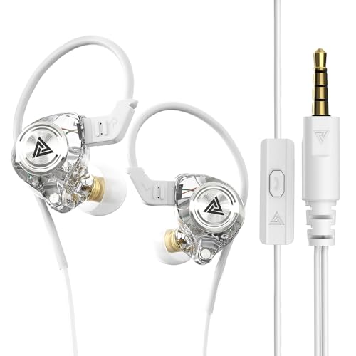 In Ear Gaming Kopfhörer mit Kabel in Ear Monitor Wired Earbuds Earphones Stereo Bass Kopfhorer Headset mit Mic Dynamischer Treiber kabelgebundene Ohrhörer mit abnehmbarem Kabel Headphones Ohrhörer von Xmenha