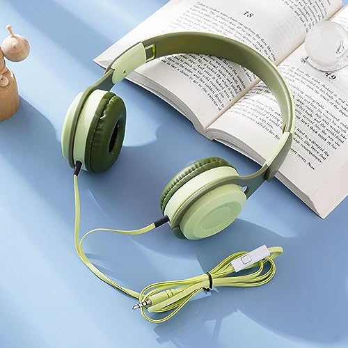Kinder Kopfhörer mit Kabel Over Ear Kinderkopfhörer Wired Earphones Headphones für Kinder über Ohr verstellbares Stirnband faltbarer einstellbar Kopfhörer mit Lautstärkebegrenzung für Schule Reise PC von Xmenha