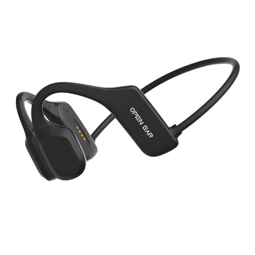 Knochenschall Kopfhörer kabellos Bluetooth Bone Conduction Headphones Open Ear Kopfhörer Bluetooth Sport Wasserdicht Wireless Kopfhörer Knochenschall Bluetooth beim Joggen Laufen Radfahren Gym Schwarz von Xmenha