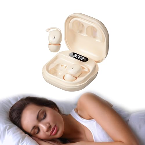 Kopfhörer zum Schlafen kabllos Bluetooth Wireless Mini Sleep Earbuds Headphones Schlafkopfhörer in-Ear unsichtbar klein Bluetooth Ohrhörer drahtlos schnurlos Kopfhoerer für kleine Ohren Seitenschläfer von Xmenha