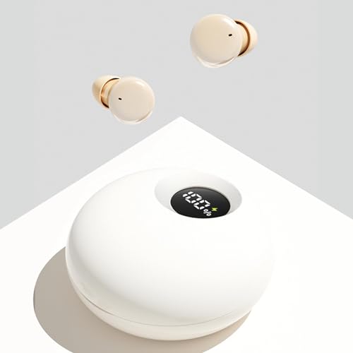 Mini Kleinste In Ear Kopfhörer Kabellos Bluetooth im Ohr Wireless Kopfhörer zum Schlafen Schnurlos Ohrhörer Sleep Earbuds Schlafkopfhörer mit Geräuschunterdrückung für kleine Ohren Seitenschläfer von Xmenha