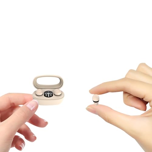 Mini Kopfhörer Bluetooth Kabellos Klein Unsichtbar In Ear Wireless Mini Kopfhörer Earbuds für Kleine Ohren Drahtlos Schnurlos Ohrhörer Ohrstöpsel Earphones versteckt im Ohr Kopfhoerer ohne Kabel von Xmenha