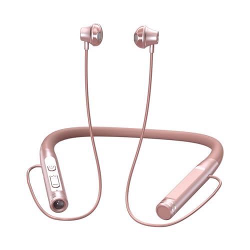 Nackenband Bluetooth Kopfhörer Wireless Ohrhörer mit Mikrofon Taschenlampe um den Hals Wasserdicht Sport Headset Noise Cancelling Ohrhörer 120H Spielzeit für Laufen Radfahren Handy Android iOS von Xmenha