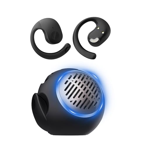 Open Ear Kopfhörer Bluetooth 5.4 kabellos Lautsprecher mit Licht Musikbox klein tragbar Wireless Air Bone Conduction Headphones mit Ohrbügel schnurlos drahtlos on Ear Kopfhörer für Läufer Radfahren Open Ear Kopfhörer Bluetooth 5.4 kabellos Lautsprecher mit Licht Musikbox klein tragbar Wireless Air Bone Conduction Headphones mit Ohrbügel schnurlos drahtlos on Ear Kopfhörer für Läufer Radfahren von Xmenha