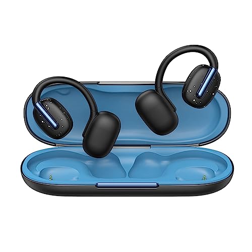 Open Ear Kopfhörer Bluetooth kabellos drahtlos Ohrclip-Bluetooth-Headset Luftleitung Bone Conduction Headphones wasserdicht Knochenleitungskopfhörer Sportkopfhörer Bluetooth on Ear Kopfhörer Bluetooth von Xmenha