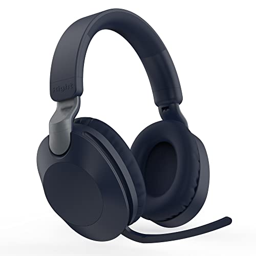 Wireless Gaming Headset mit Mikrofon kabellos Noise Cancelling Kopfhörer PC Headset mit Geräuschunterdrückung über Ohr Gaming Kopfhörer Over-Ear Kopfhörer Faltbare Headphones mit Freisprechfunktion von Xmenha