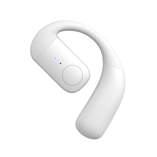 Wireless Single Earbud Bluetooth Headset mit Mikrofon Handy Telefon Freisprech Open Ear Einzeln Sportkopfhörer Kabellos mit Ohrbügel Schnurlos Ohrhörer Freisprecheinrichtung Ohr für Sport Fahren von Xmenha