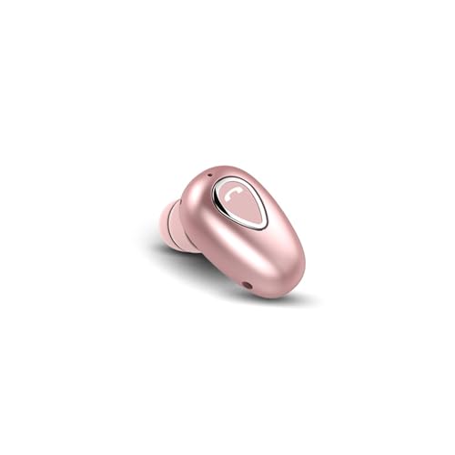 Xmenha Wireless Single Earbud Rosa Bluetooth 5.1 kabelloser Ohrhörer für ein Ohr, Business, 15 Std. Akkulaufzeit, Rosa von Xmenha