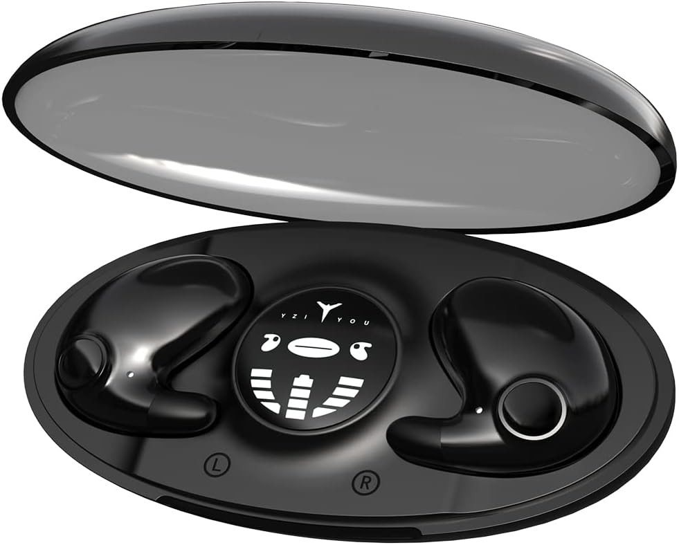 Xmenha Genießen Sie ungestörten Schlaf, Mini In-Ear-Kopfhörer (Einfache Button-Steuerung für Anrufe, Lautstärke und mehr. Universelle Kompatibilität mit allen Bluetooth-Geräten., mit komfortablen Ohrhörern für Musikgenuss Ultimativer Tragekomfort) von Xmenha