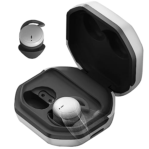 Xmenha Mini Bluetooth Kopfhörer in-Ear Ohrhörer unsichtbare kleinste kabellose Kopfhörer zum Schlafen für kleine Ohren Kinder Seitenschläfer Sport mit Ladecase für iPhone Android Schwarz von Xmenha