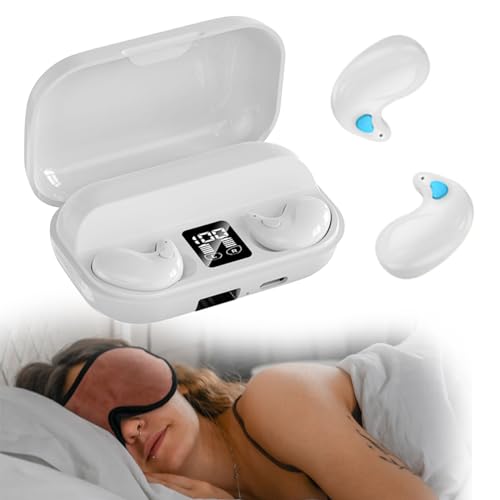 Xmenha Mini unsichtbare kleinste Kopfhörer Bluetooth in Ear kabellos Kopfhörer Bluetooth im Ohr Kopfhörer zum Schlafen Wireless Sleep Earbuds Kopfhörer für kleine Ohren Schlafkopfhörer Seitenschläfer von Xmenha