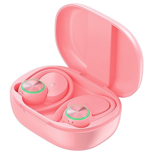 Xmenha Sportkopfhörer Bluetooth Bügelkopfhörer In Ear Noise Cancelling Wasserdicht Rosa von Xmenha