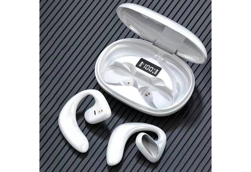 Xmenha erstklassigen Sound Open-Ear-Kopfhörer (Touch-Steuerung für einfache Bedienung während des Trainings, mit Kompatibilität zu einer Vielzahl von Geräten für maximale Flexibilität., Hochwertige mit bequemen Ohrbügeln und innovativem Design Genießen) von Xmenha