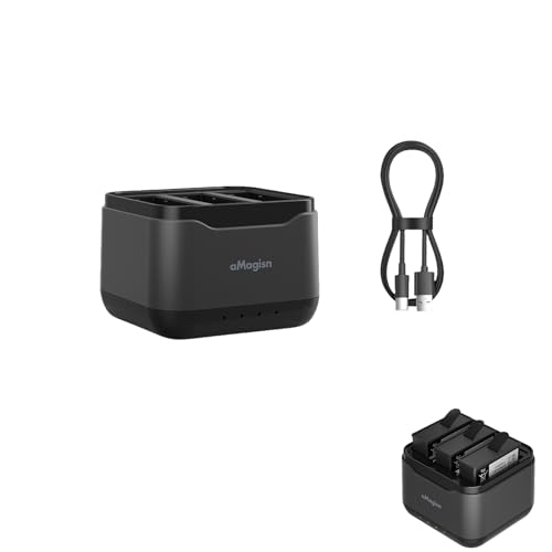 Xmipbs 3-Kanal Akku Ladehub für Osmo Action 4 und Action 3, Akku Ladestation mit 3 Micro SD Kartenhüllen und Anzeige für DJI Osmo Action 4/Action 3 Xmipbs 3-Kanal Akku Ladehub für Osmo Action 4 und Action 3, Akku Ladestation mit 3 Micro SD Kartenhüllen und Anzeige für DJI Osmo Action 4/Action 3 von Xmipbs