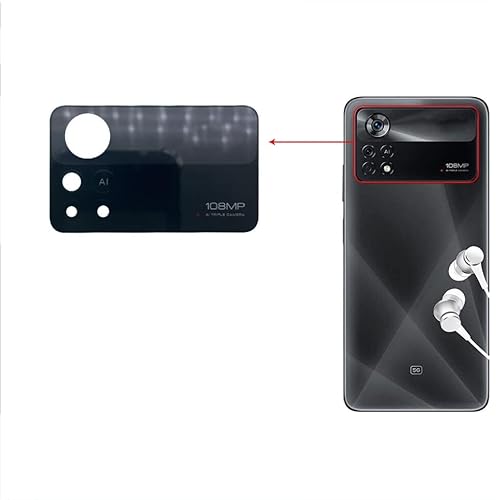 XoTek Kamera Glas für Xiaomi Poco X4 Pro 5G Kameralinse Scheibe Camera Glass Lens Ersatzteil für Reparatur von XoTek