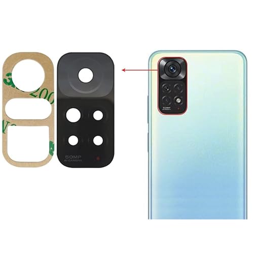 XoTek Kamera Glas für Xiaomi Redmi Note 11 Kameralinse Scheibe Camera Glass Lens von XoTek