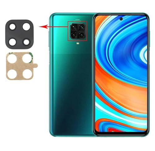 XoTek Kamera Glas für Xiaomi Redmi Note 9 Pro Kameralinse Scheibe Camera Glass Lens von XoTek