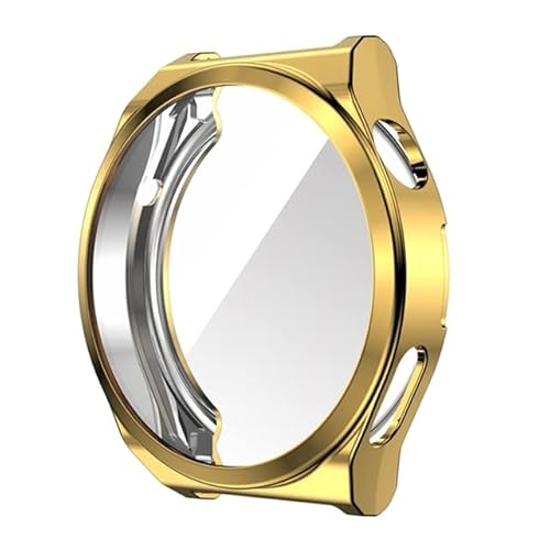 XoTek Schutzhülle Full Cover Case für Huawei Watch GT 3 Pro 43mm/46mm Screen Protector (GT3 Pro 46mm, Gold) von XoTek