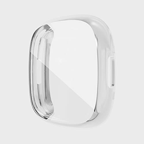XoTek Schutzhülle für Fitbit Versa 4 / Sense 2 Full Cover Case Screen Protector Bumper mit integriertem Displayschutz (Transparent) von XoTek