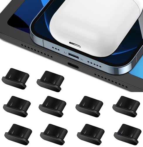 XoeLLe 10 Stück USB C Staubschutz Stöpsel, Silikonhülle USB 3.1 Typ C, Ladebuchse Schutz, Silikon Phone Staub Stecker Schützt Kompatibel mit Meiste Typ-C Handy Und Tablet Phone Zubehör Must Have XoeLLe 10 Stück USB C Staubschutz Stöpsel, Silikonhülle USB 3.1 Typ C, Ladebuchse Schutz, Silikon Phone Staub Stecker Schützt Kompatibel mit Meiste Typ-C Handy Und Tablet Phone Zubehör Must Have von XoeLLe