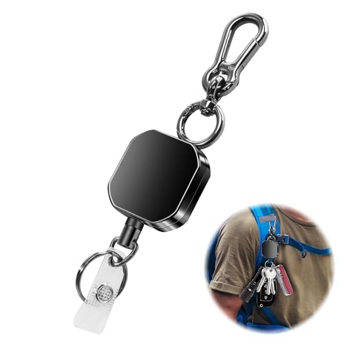 XoeLLe Schlüsselanhänger Ausziehbar Einziehbarer Schlüsselband Strapazierfähiger Ausweishalter Schlüssel Anhänger Kartenhalter Schlüsselkette Karabiner Stahlseil ID Badge Holder Schlüsselkarten XoeLLe Schlüsselanhänger Ausziehbar Einziehbarer Schlüsselband Strapazierfähiger Ausweishalter Schlüssel Anhänger Kartenhalter Schlüsselkette Karabiner Stahlseil ID Badge Holder Schlüsselkarten von XoeLLe