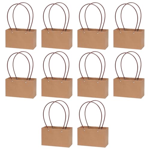 10pcs Blumenstraußhalter, Kraftpapier Blumenbeutel mit Griff, Mehrzweck-Bouquet-Geschenktüten für Thanksgiving Geburtstag Hochzeitsfeier Geschenke 10pcs Blumenstraußhalter, Kraftpapier Blumenbeutel mit Griff, Mehrzweck-Bouquet-Geschenktüten für Thanksgiving Geburtstag Hochzeitsfeier Geschenke von Xoeryoy