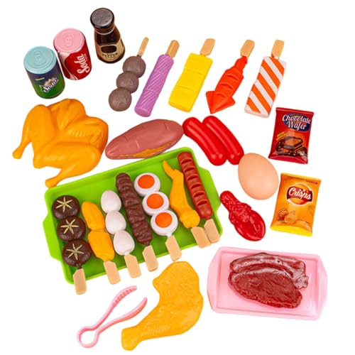 Food Toys, 27pcs/Set Realistic Play Grill Food, pädagogische Plastik im Freien Spielen Kitchenzubehör für Jungen Mädchen Kleinkinder Food Toys, 27pcs/Set Realistic Play Grill Food, pädagogische Plastik im Freien Spielen Kitchenzubehör für Jungen Mädchen Kleinkinder von Xoeryoy