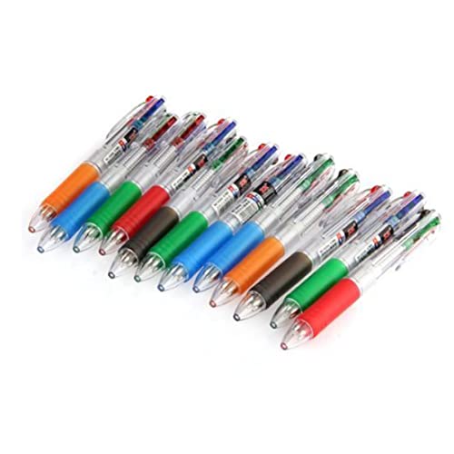 Xoeryoy 12 -pcs -Kugelschreiber Stifte Einziehbar 4 Farbkugelstifte für Büros und Schulen Schülern Schreibwarengeschenk von Xoeryoy