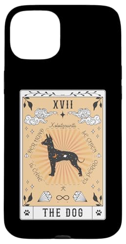 Tarotkarte Der Hund Xoloitzcuintli Himmlische Hülle für iPhone 15 Plus Tarotkarte Der Hund Xoloitzcuintli Himmlische Hülle für iPhone 15 Plus von Xoloitzcuintli Tarot Dogs Celestial Retro
