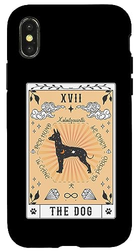 Tarotkarte Der Hund Xoloitzcuintli Himmlische Hülle für iPhone X/XS Tarotkarte Der Hund Xoloitzcuintli Himmlische Hülle für iPhone X/XS von Xoloitzcuintli Tarot Dogs Celestial Retro