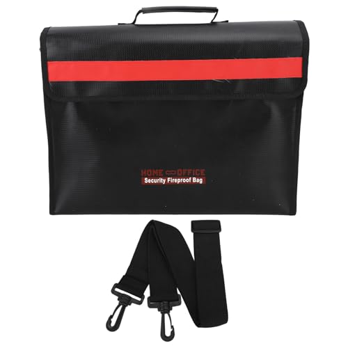 XOLSURG CHOREPROOF DOCUMENT BAG Großer Kapazitätssicherer Dateispeicher mit Reißverschluss für Wertsachen 800 bis 1000 ° C. von Xolsurg