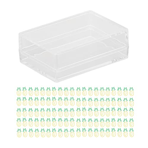Xolsurg 100pcs Metallic Paper Clips Grüne gelbe Ananas Formelektroplikationsprozess Antislip Fruchtpapierklammel tragbare Papierclips Xolsurg 100pcs Metallic Paper Clips Grüne gelbe Ananas Formelektroplikationsprozess Antislip Fruchtpapierklammel tragbare Papierclips von Xolsurg