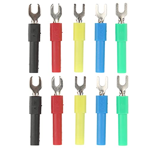 Xolsurg 10pcs U -Typ Drahtstecker Spatenstecker für Multimeter -Tests und elektronische Anwendungen Xolsurg 10pcs U -Typ Drahtstecker Spatenstecker für Multimeter -Tests und elektronische Anwendungen von Xolsurg