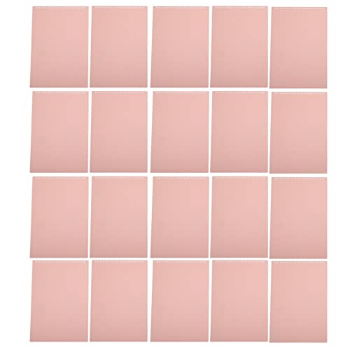 Xolsurg 20pcs Blechschutz A4 20 Löcher farbige abnehmbare PP -Abdeckungen Rollierbare Bindungsabdeckungen (Rosa) von Xolsurg