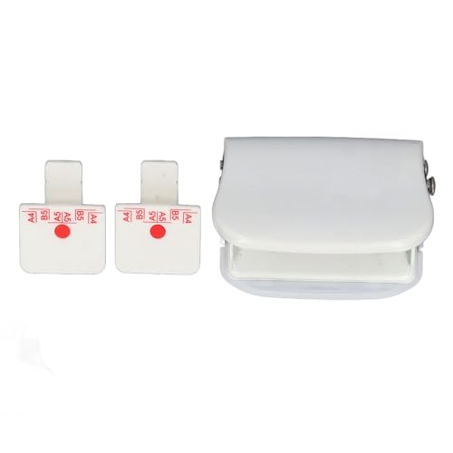 Xolsurg 6 Loch Punch Clean und genaues Lochpuncher für A4 A5 B5 Papierorganisation mit Positionierungslineal (Weiß) von Xolsurg